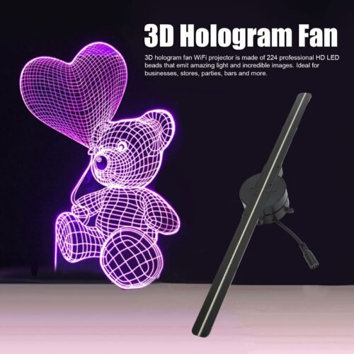 3D Holographic Fan Display - Ready-to-Use LED Display - S...