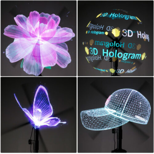 3D Holographic Fan Display - Ready-to-Use LED Display - S...